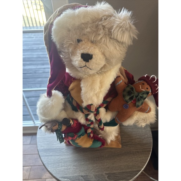 Vintage Kmart Trim a Home Plush Bear 15 Christmas Decoration